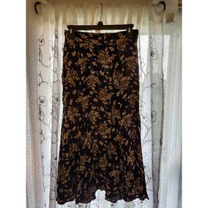 Vintage Laura Ashley Midi Skirt Floral 8